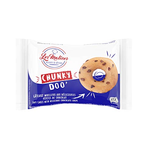 Les Malices - Chunky Doo Chocolate Chip Donuts, paquete de 50 (1500 g)