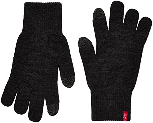 Levi's Ben Touch Screen Gloves, Guantes Hombre, Negro (Black), Medium