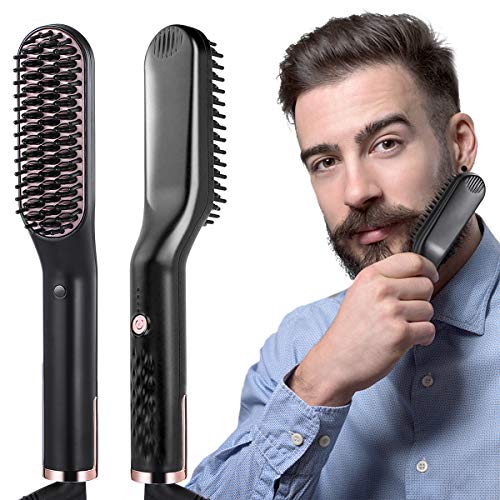 liaboe Cepillo Alisador de Barba 3 in 1 Profesional Multifuncional Peine Alisador Electrico para Hombr Rápido Peine Alisador Nutrición Aniónica Temperatura Regulable liaboe Cepillo Alisador de Barba 3 in 1 Profesional Multifuncional Peine Alisador Electrico para Hombr Rápido Peine Alisador Nutrición Aniónica Temperatura Regulable