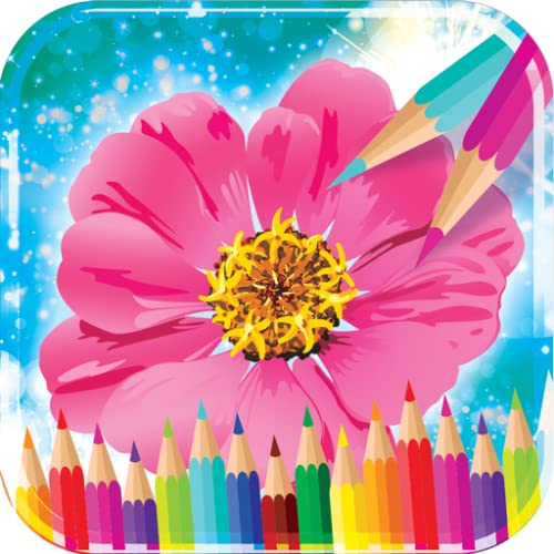 Libro de colorear de flores