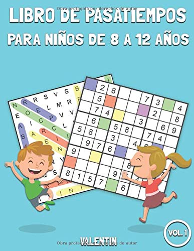 Libro de pasatiempos para niños de 8 a 12 años: 100 Sopa de letras y 100 sudokus con soluciones - Mucha diversión para los niños (Vol.1)