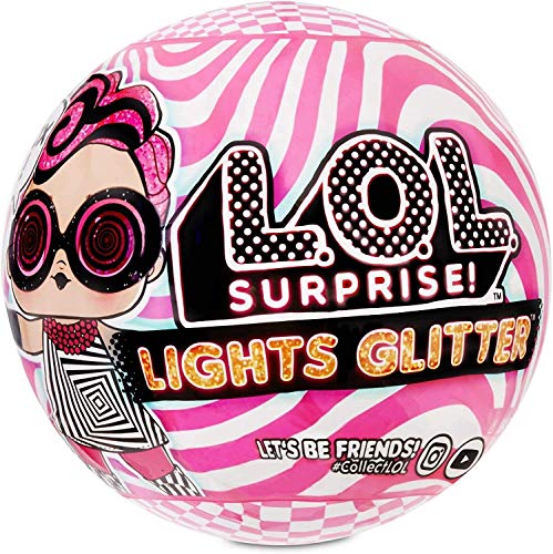 Lights Glitter LOL Surprise Muñeca, 8 sorpresas