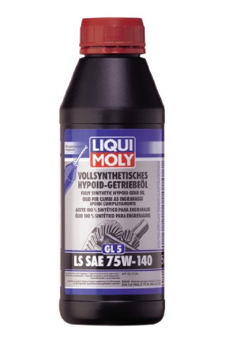 Liqui Moly 4420 Aceite 100 % Sintético Para Engranajes Hipoides, GL5, LS, SAE, 75W-140, 500 ml