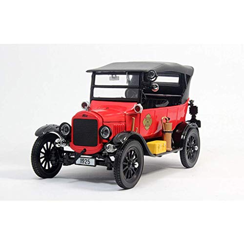 LIUCHANG Modelo de Coche 1:24 1925 Ford Modelo T-Camión Clase de Coches clásicos Fuego Ford T clásico Coche Exclusivo de colección Modelo (Color: Rojo) liuchang20