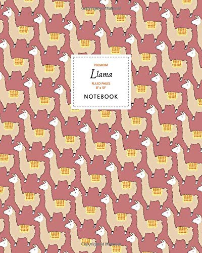 Llama Notebook - Ruled Pages - 8x10 - Large Cuaderno (Earth)