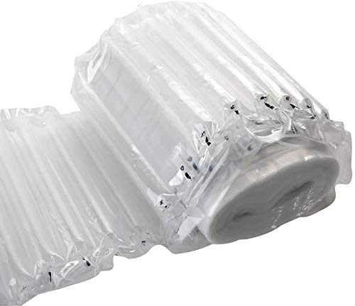logei® Rollo de bolsas de embalaje de protección de la burbuja material de la columna de aire de plástico de burbujas película a prueba de golpes de envases de plástico de burbujas inflable,40cm x 20m
