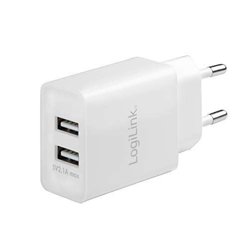 LogiLink PA0185 - Cargador (Interior, Corriente alterna, 5 V, 2,1 A, Blanco) LogiLink PA0185 - Cargador (Interior, Corriente alterna, 5 V, 2,1 A, Blanco)