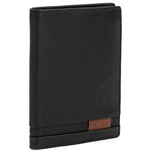 Lois - Cartera de Hombre. Billetero Tarjetero de Cuero Piel Genuina.Tarjetas Documentos Billetes dni carnet. Protección RFID. 202317, Color Negro Lois - Cartera de Hombre. Billetero Tarjetero de Cuero Piel Genuina.Tarjetas Documentos Billetes dni carnet. Protección RFID. 202317, Color Negro