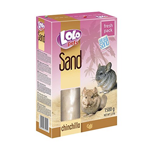 Lolo LO71051 Lecho Sanitario, Arena para Chinchillas - 2 x 1500g (Total: 3 kg)