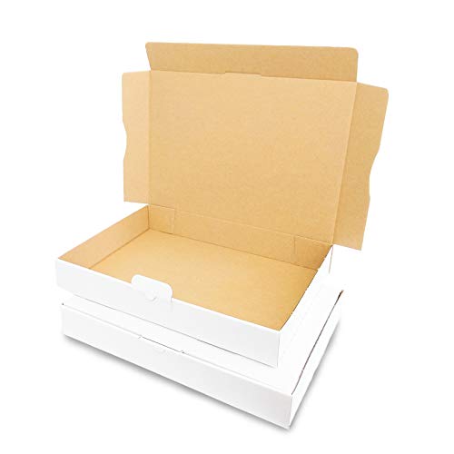 Lote de 50 cajas 310 x 225 x 50 mm blanco cajas de Post plegables caja MB de 4