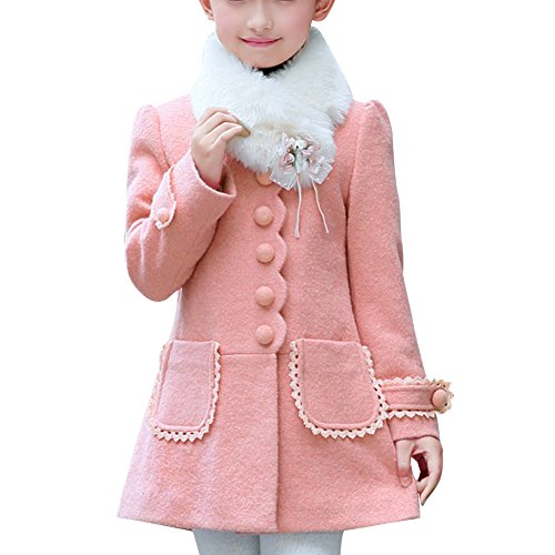 LSERVER-Chaqueta de niñas en otoño y invierno Rosado LSERVER-Chaqueta de niñas en otoño y invierno Rosado