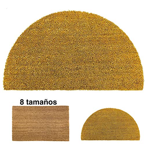 LucaHome - Felpudo de Coco Natural 40x70cm semiluna con Base Antideslizante, Felpudo de Coco Liso. Felpudo Absorbente Entrada casa, Ideal para Puerta Exterior o Pasillo LucaHome - Felpudo de Coco Natural 40x70cm semiluna con Base Antideslizante, Felpudo de Coco Liso. Felpudo Absorbente Entrada casa, Ideal para Puerta Exterior o Pasillo