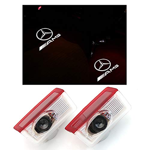 Luces de bienvenida del láser del coche con el logotipo de la puerta del proyector Ghost Shadow Laser para Mercedes-Benz Series Symbol Emblem Cortesía de luces de paso Kit de lámpara de tierra (2pc) Luces de bienvenida del láser del coche con el logotipo de la puerta del proyector Ghost Shadow Laser para Mercedes-Benz Series Symbol Emblem Cortesía de luces de paso Kit de lámpara de tierra (2pc)