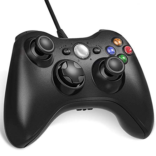 Lunriwis Xbox 360 Mando de Gamepad Controlador USB para Xbox 360 y PC (Windows 7/8/10/XP)