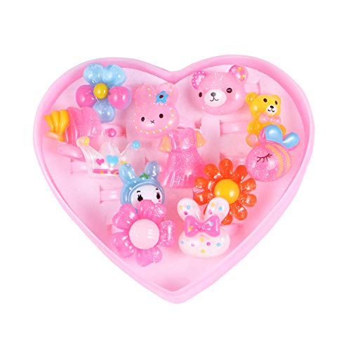 LUOEM 12pcs Anillos de Dedos para Niñas Anillos de Dibujos Animados Anillos de Juguete Favores de la Fiesta de Cumpleaños (surtidos) LUOEM 12pcs Anillos de Dedos para Niñas Anillos de Dibujos Animados Anillos de Juguete Favores de la Fiesta de Cumpleaños (surtidos)