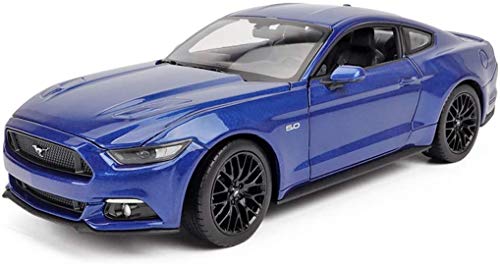 L&WB Modelo del Coche Modelo De Coche Proporción 01.24 / Compatible con Ford Mustang GT/Ruedas Mecanismo De Dirección Realista Modelo De Vehículo Cab