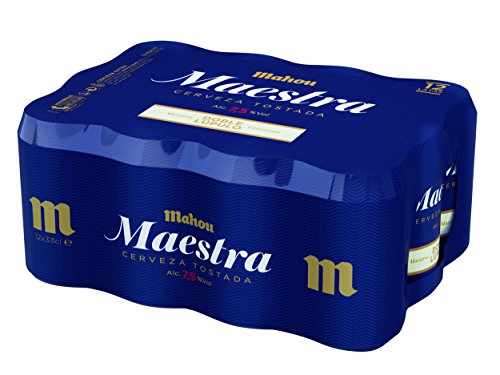Mahou - Maestra Doble Lúpulo Cerveza Lager Tostada, 7.5% Volumen de Alcohol - Pack de 12 x 33 cl Mahou - Maestra Doble Lúpulo Cerveza Lager Tostada, 7.5% Volumen de Alcohol - Pack de 12 x 33 cl