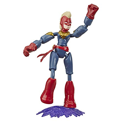 Marvel- Bend and Flex Figura Capitana 15 cm (Hasbro E78725X0)