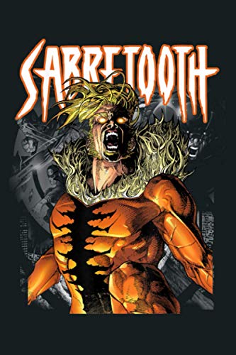 Marvel X Men Sabretooth Release Inner Beast Graphic: Notebook Planner - 6x9 inch Daily Planner Journal, To Do List Notebook, Daily Organizer, 114 Pages