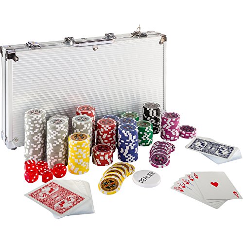 Maxstore Ultimate Pokerset con 300 Chips láser 12 Gramos núcleo de Metal , Incluyendo póker, Set, fichas de póquer, Maletas, Juego de Póquercon Maxstore Ultimate Pokerset con 300 Chips láser 12 Gramos núcleo de Metal , Incluyendo póker, Set, fichas de póquer, Maletas, Juego de Póquercon