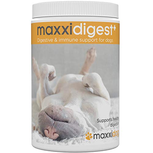 maxxidigest+ Sistema Digestivo e Inmunológico - Enzimas Digestivas para Mascotas - Caninos Probióticos y Prebióticos - Polvos 375g y 200 g (375g)