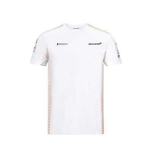 McLaren Official Formula 1 - Colección Merchandise 2020 - Team T-Shirt - Korte Mouwen - Hombre - Blanco - Maat M
