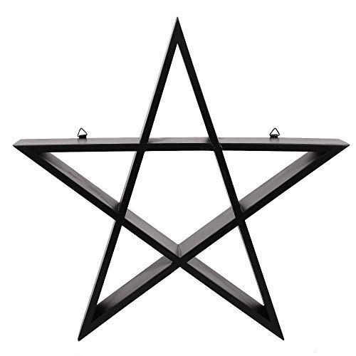 MCM Fantasy - Estantería de pared con forma de pentagrama, artículo decorativo gótico