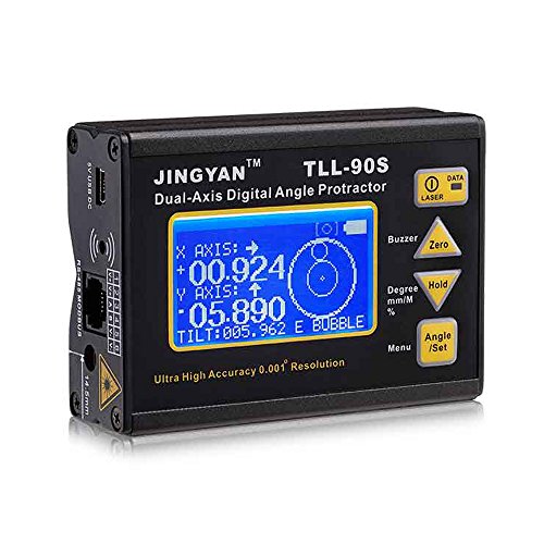 Medidor de ángulo TLL-90S, transportador de ángulo inclinómetro de nivel digital profesional de doble eje 0.005 con pantalla LCD 100-240V 50-60Hz Medidor de ángulo TLL-90S, transportador de ángulo inclinómetro de nivel digital profesional de doble eje 0.005 con pantalla LCD 100-240V 50-60Hz