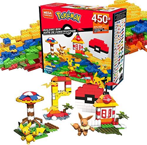 Mega Construx Pokemon Caja de Bloques de Construcción con 450 Piezas (Mattel GMD35)