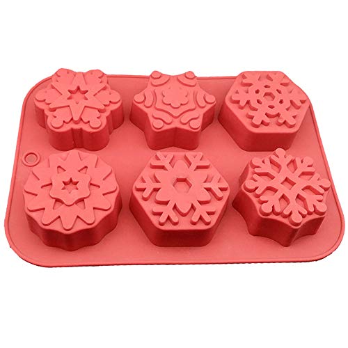 MEIbax 6 Hole Semi-Sphere Round Silicone Hot Chocolate Cake Baking Mould for Making Chocolate, Cake, Jelly, Dome Mousse