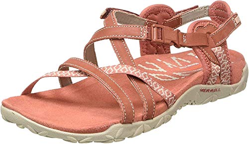 Merrell Terran Lattice Ii Tira de tobillo para Mujer, Rojo (Redwood Redwood), 41 EU