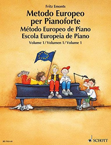 METODO EUROPEO DE PIANO I O.VARIAS: German/French/English/Spanish: 1