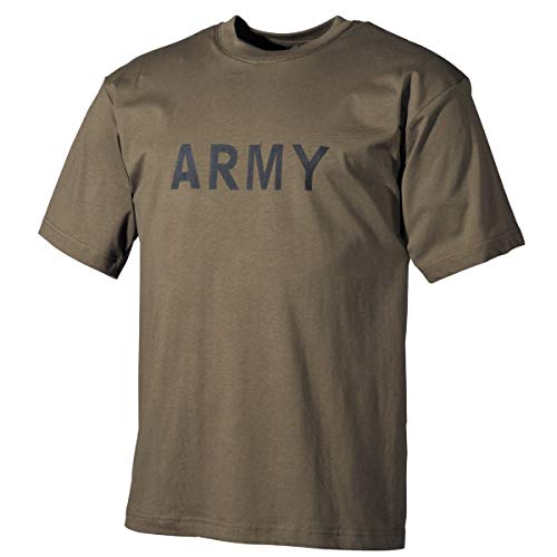 MFH 00253B Camiseta de EE.UU. con Estampado Army (Oliva/XXL)