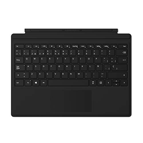 Microsoft Signature Type Cover - Funda con teclado para Surface Pro, Negro - Teclado QWERTY Español