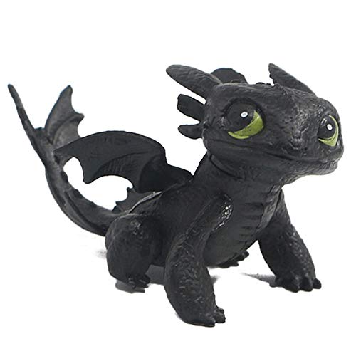 MINGZE Dragons, como Entrenar a tu dragón, Q Versión Muñeca sin Dientes Nightingale, Adulto Niños Juguete Adornos de Personajes de Dibujos Animados (A)