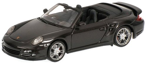 Minichamps 519436930 - Coche de colección Porsche 911 Turbo (997 II) 2009, Gris metalizado - escala 1/43