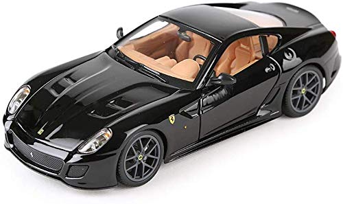 Modelo de coche 1:24 Ferrari 599 GTO Modelo de coche Original de aleación de simulación Modelo de coche de juguete Colección para adultos Regalo 18.5x8x5.2 CM Modelo de coche (Color: Negro) Vaca