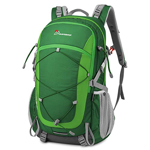 MOUNTAINTOP Mochilas Senderismo 40 litros Alta Capacidad Impermeable Hombre Mujer Escalada Deporte Morral con Cubierta De Lluvia para Viajes Acampadas