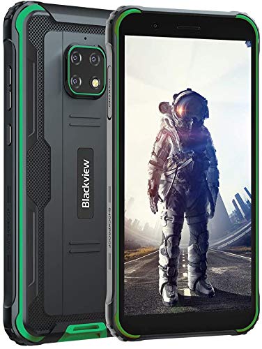 Móvil Resistente 4G, Blackview BV4900 Android 10 Impermeable Smartphone IP68, 5.7" HD+, Batería 5580mAh, 32GB+3GB (SD 128GB), 8MP+5MP, Teléfono Robusto, Dual SIM,GPS,NFC,OTG- Verde