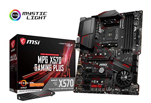 MSI MPG X570 Gaming Plus - Placa Base Performance Gaming (Chipset AMD X570, DDR4, Audio Boost, Intel Lan, Socket AM4, HDMI, Soporta AMD Pocesadores) Color Negro