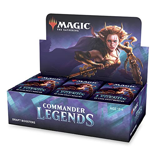 MTG Magic C63230000 - Caja de 24 Paquetes de 20 Cartas Cada una, diseño de Comandante
