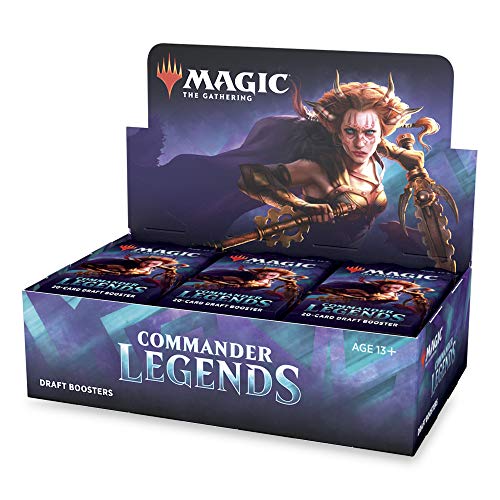 MTG Magic C63230000 - Caja de 24 Paquetes de 20 Cartas Cada una, diseño de Comandante MTG Magic C63230000 - Caja de 24 Paquetes de 20 Cartas Cada una, diseño de Comandante