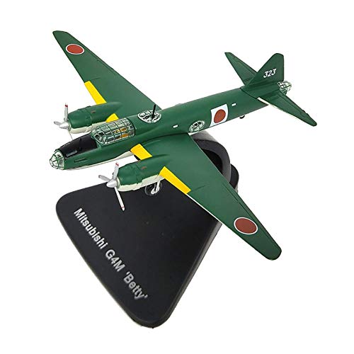 MxZas Plano de Modelo de Modelo de avión, Bombardero de 1: 144 g4m, 5.5 Pulgadas Veces;6.7 Pulgadas, Modelo Militar de Metal, Modelo de avión Militar, for CO (Regalo de Juguete de decoración) Jzx-n