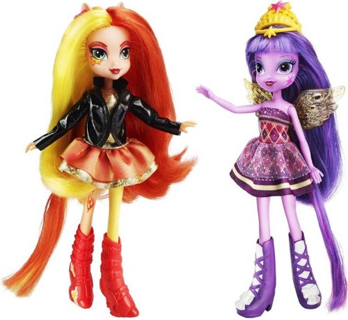 My Little Pony Equestria Girls - Pack de 2 muñecas, Twilight y Sunset
