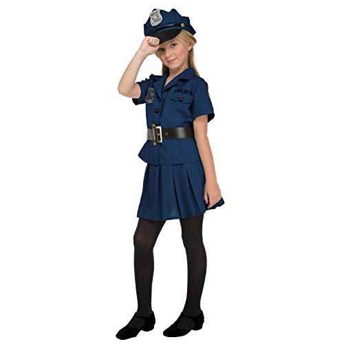 My Other Me Me-204232 Disfraz de policía para niña, 10-12 años (Viving Costumes 204232)