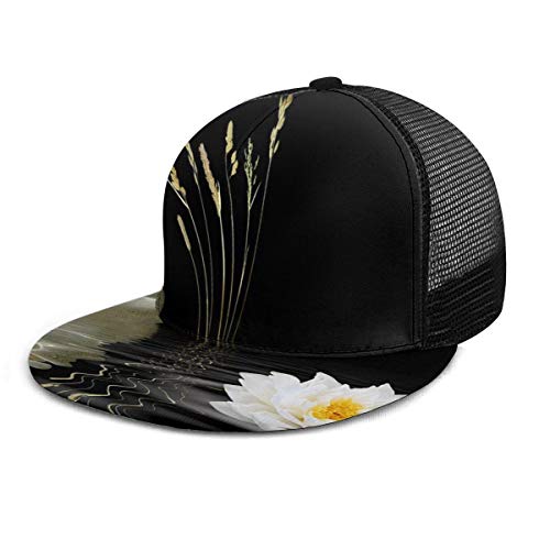 NA Gorra de béisbol Zen Stone Hot Stones con loto asiático Unisex Snapback Caps Sombrero de malla ajustable Sombreros de camionero