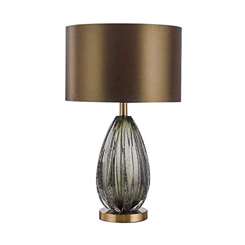 N\A ZGGYA Lámpara De Mesita De Noche Minimalista Americana, Lámpara De Mesa Decorativa De Cabecera De Dormitorio De Diseño Moderno con Vidrio De Lujo N\A ZGGYA Lámpara De Mesita De Noche Minimalista Americana, Lámpara De Mesa Decorativa De Cabecera De Dormitorio De Diseño Moderno con Vidrio De Lujo