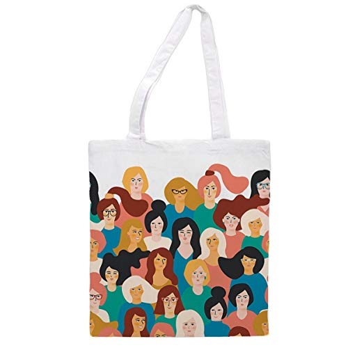 Nacnic Bolsa Tote de Tela Mujeres del Mundo. Bandolera Multiusos Nacnic Bolsa Tote de Tela Mujeres del Mundo. Bandolera Multiusos