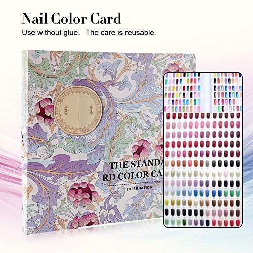 Nail Art Display libro de cartas de colores 120 colores Nail Tips herramientas de almacenamiento (Las uñas no están incluidas)(#1)