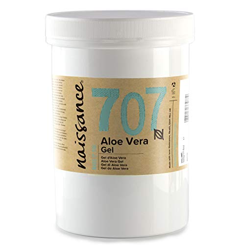 Naissance Gel de Aloe Vera n. º 707 – 500g - Vegano y no probado en animales - Refrescante, calmante e hidratante para todo tipo de pieles.